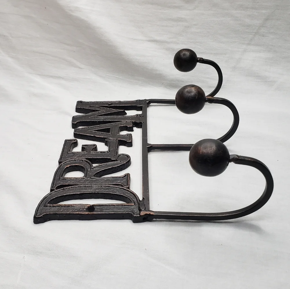 Metal Wall Hooks Words Dream